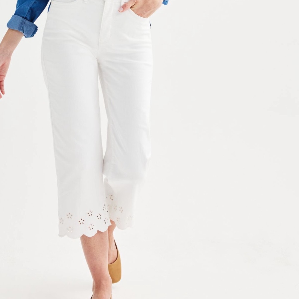 Croft & Barrow Off-White Denim Jeans
